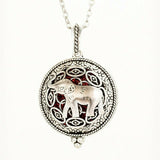 Cute Alloy Elephant Aroma Diffuser pendant (30mm) and 24 inch chain with 2 pads
