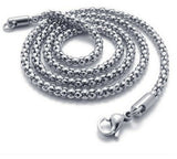 Stainless Steel Popcorn Chain 3 mm 22, 24 in