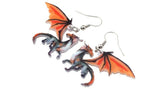 Acrylic Dragon Double Side Earrings