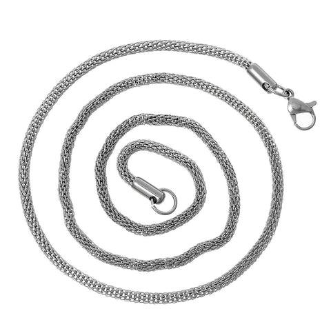 Stainless Steel 18 in lantern Chain with lobster clasp