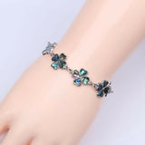 Abalone Four Leaf Clover bracelet 7 in plus 2 in extender