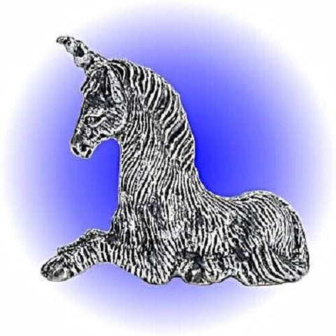 Resting Unicorn Pewter Figurine - Lead Free - Bedazzled Designs