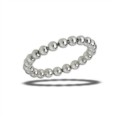 Sterling Silver 3 mm Rolling Bead Ring (SZ 5-9)