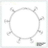 Stainless Steel Anchor Bracelet 4mm  20cm (7.87 in)