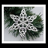 Celtic Claddagh  Snowflake Ornament/Pendant