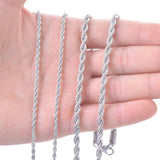0Stainless Steel 16 Inch 2 mm  Rope Necklace
