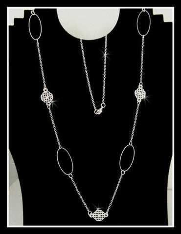 Pewter Celtic Elegance 34 inch Necklace