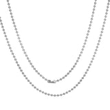 Stainless Steel 60 cm (23 5/8) Inch 3 mm Ball Link Neck Chain Necklace