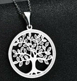 316L Stainless Steel Tree of Life Necklace with 45 cm chain plus 6 in extender