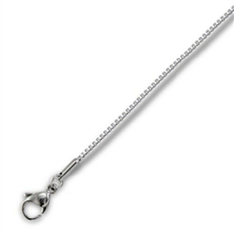 STAINLESS STEEL  1.2mm BOX CHAIN 20 IN