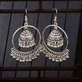 India Style Bell Drop Earrings with Tassels