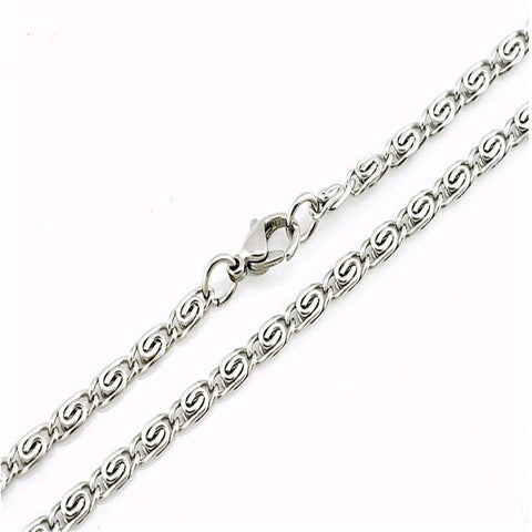 STAINLESS STEEL 3 mm Scroll CHAIN 20IN