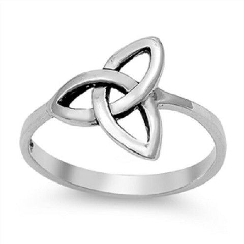 Celtic Sterling Silver Trinity Ring SZ 6
