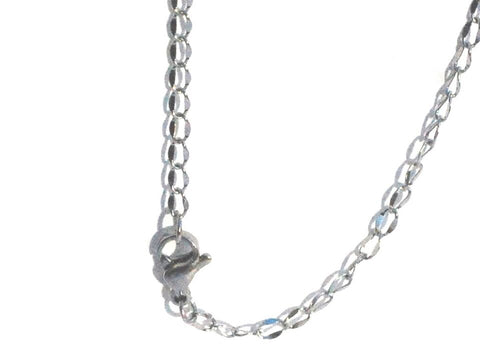 Stainless Steel 18 Inch 3mm Curved Oval Link Neck Chain Necklace - Bedazzled Designs