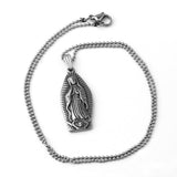 Stainless Steel Our Lady of Guadalupe Pendant and Chain