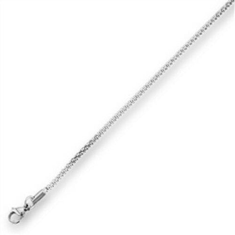 Stainless Steel 18 Inch 2 mm Corn Chain Necklace