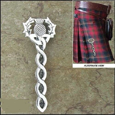 Pewter Scottish Thistle Kilt Pin Pin