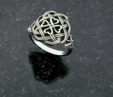Eternity Love knot Celtic Shamrock Cross Ring