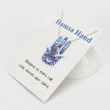 Alloy Hamsa Hand Necklace 45 cm plus 5cm chain