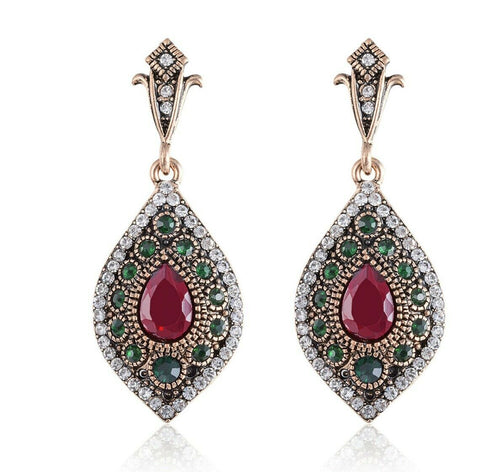 Turkish Style Rose Gold Plated Earrings