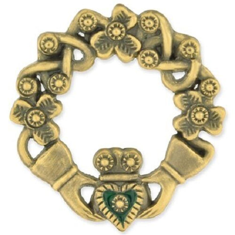 Pewter Irish Claddagh Pin