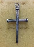 STAINLESS STEEL TRIPLE NAIL CROSS PENDANT no chain