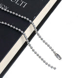 Stainless Steel 60 cm (23 5/8) Inch 2 mm Ball Link Neck Chain Necklace