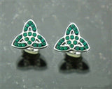 316L Stainless Steel Trinity Stone Post earrings