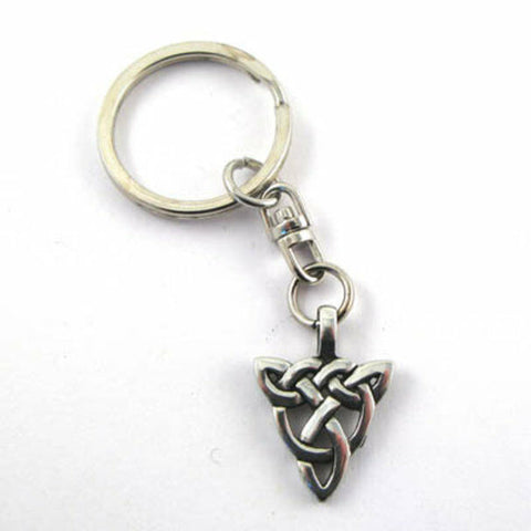 Irish Pewter Celtic Trinity Knot Keyring - Bedazzled Designs