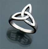 Stainless Steel Trinity Knot Ring Large