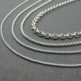 Stainless Steel 30 Inch(75 cm) 2.0mm  Tiny Rolo Neck Chain Necklace