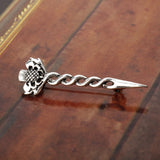 Scottish miniature Kilt Pin with Thistle and Sword