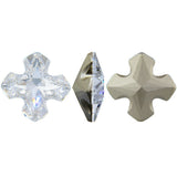 Clear made with  Swarovski Crystal Greek Cross  Stud Earrings 8mm