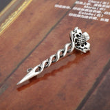 Scottish miniature Kilt Pin with Thistle and Sword