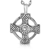 Stainless Steel Celtic Knot Cross Circle Pendant no chain