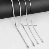Stainless Steel 55 cm (21.65 in) 2mm Square Snake Chain with lobster clasp