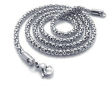 Stainless Steel Popcorn Chain 3 mm 22, 24 in
