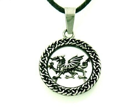 Welsh Dragon 316 L Stainless Steel Pendant no chain