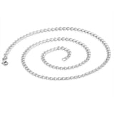 L-50cm(19.68 in) W-4mm | Stainless Steel  Spiral Circle Link Chain