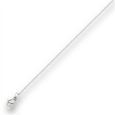STAINLESS STEEL 1.5mm ROUND Cable CHAIN 16 Inches - Bedazzled Designs