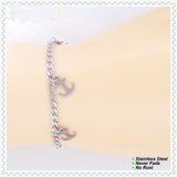 Stainless Steel Anchor Bracelet 4mm  26cm (10.24 in)