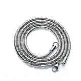 Stainless Steel 45 cm (17.7 in) Round Snake 3.2 mm Chain with lobster clasp
