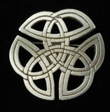 PewterCeltic Knot-Work Brooch Made in USA