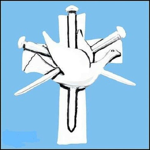 Pewter Holy Spirit Brooch/Pendant without chain - Bedazzled Designs