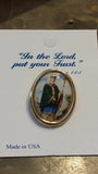 St. Patrick Photo Lapel Pin (2 pieces) Made in USA
