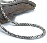 Stainless Steel Popcorn Chain 3 mm 22, 24 in